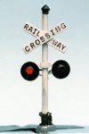 Operational Level Crossing Lights with LEDs
